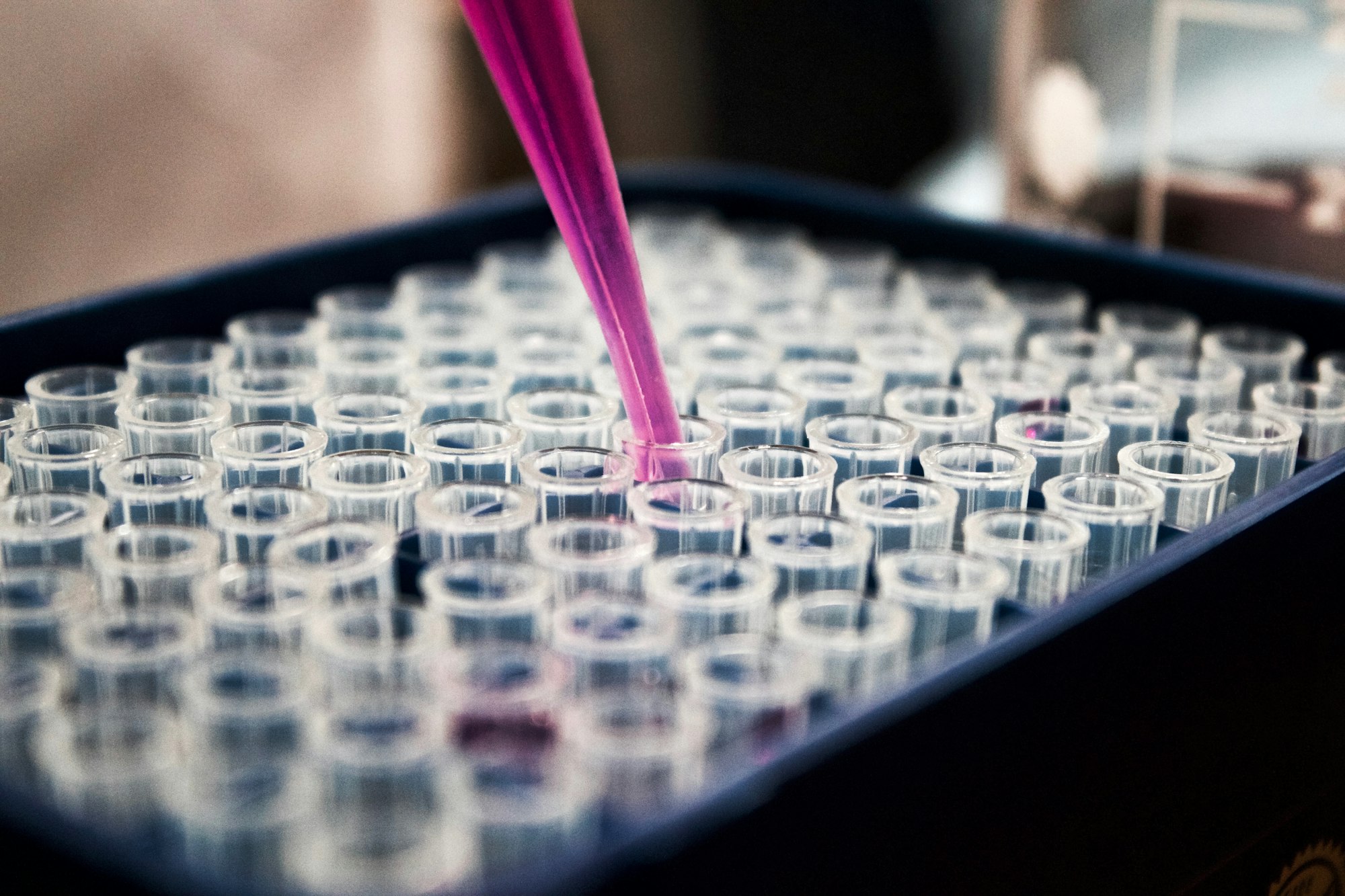 Assay plate in a life-science laboratory